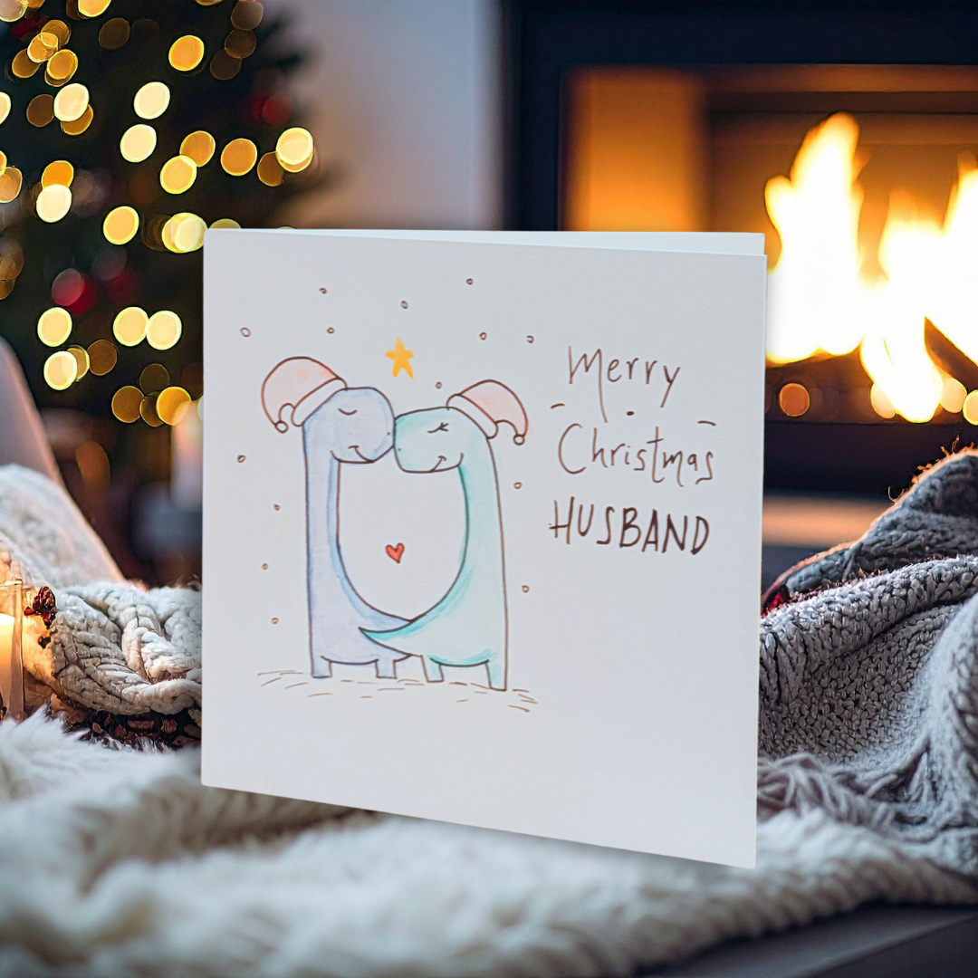 Merry Christmas Husband – Bronto Couple Christmas Card