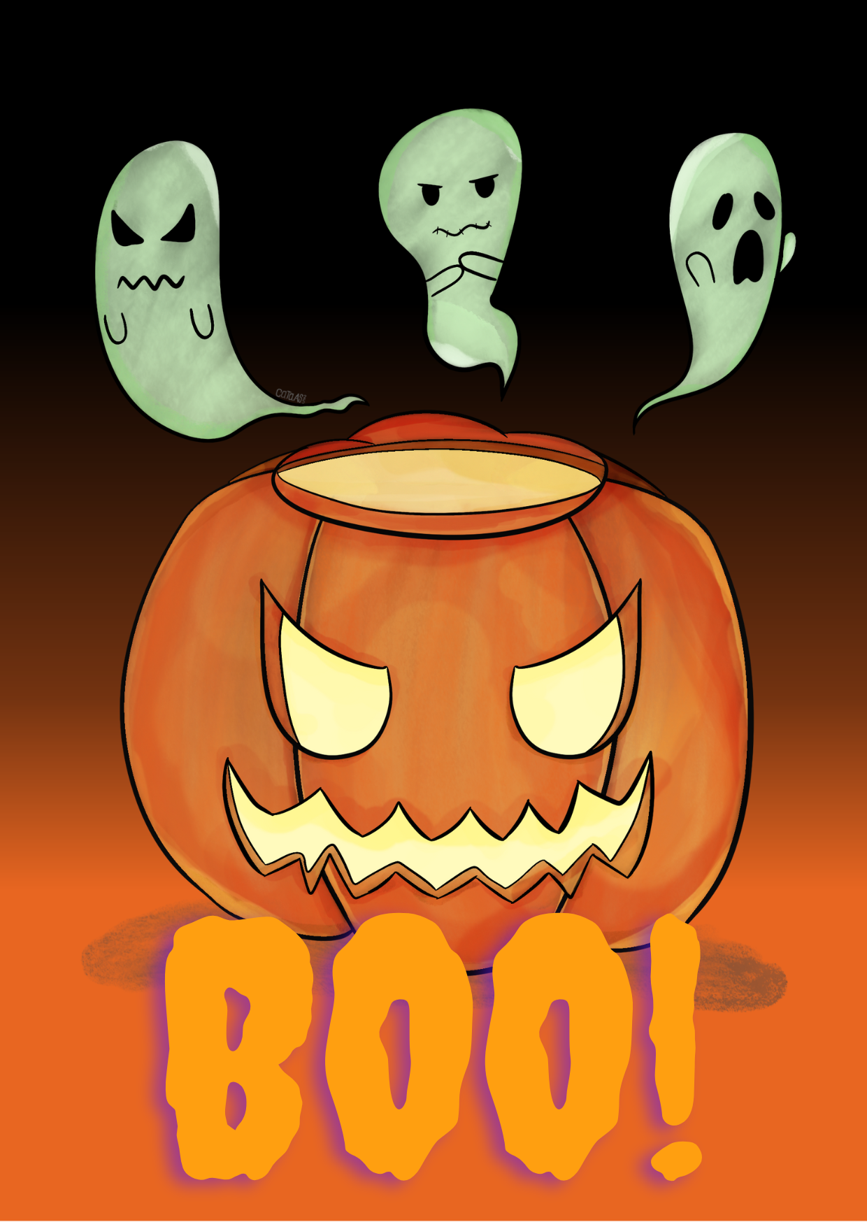 Spooky Pumpkin Peekers