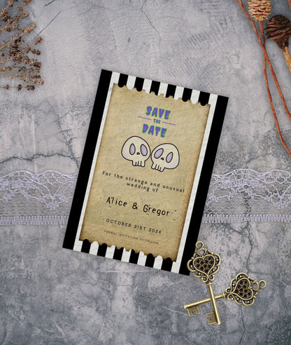Beetlejuice Inspired Wedding Invitation Bundle