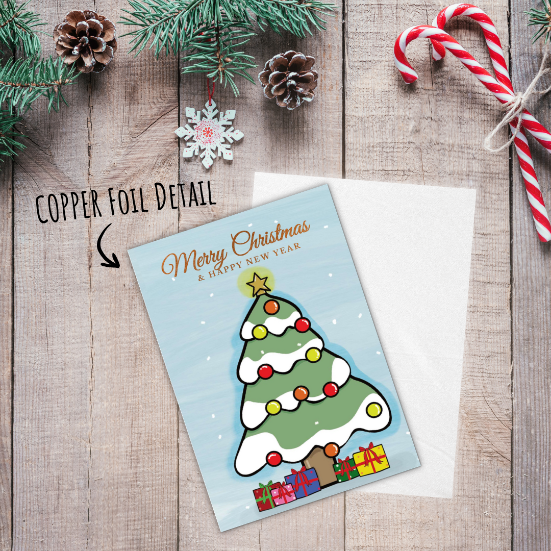 Snowy Tree & Presents